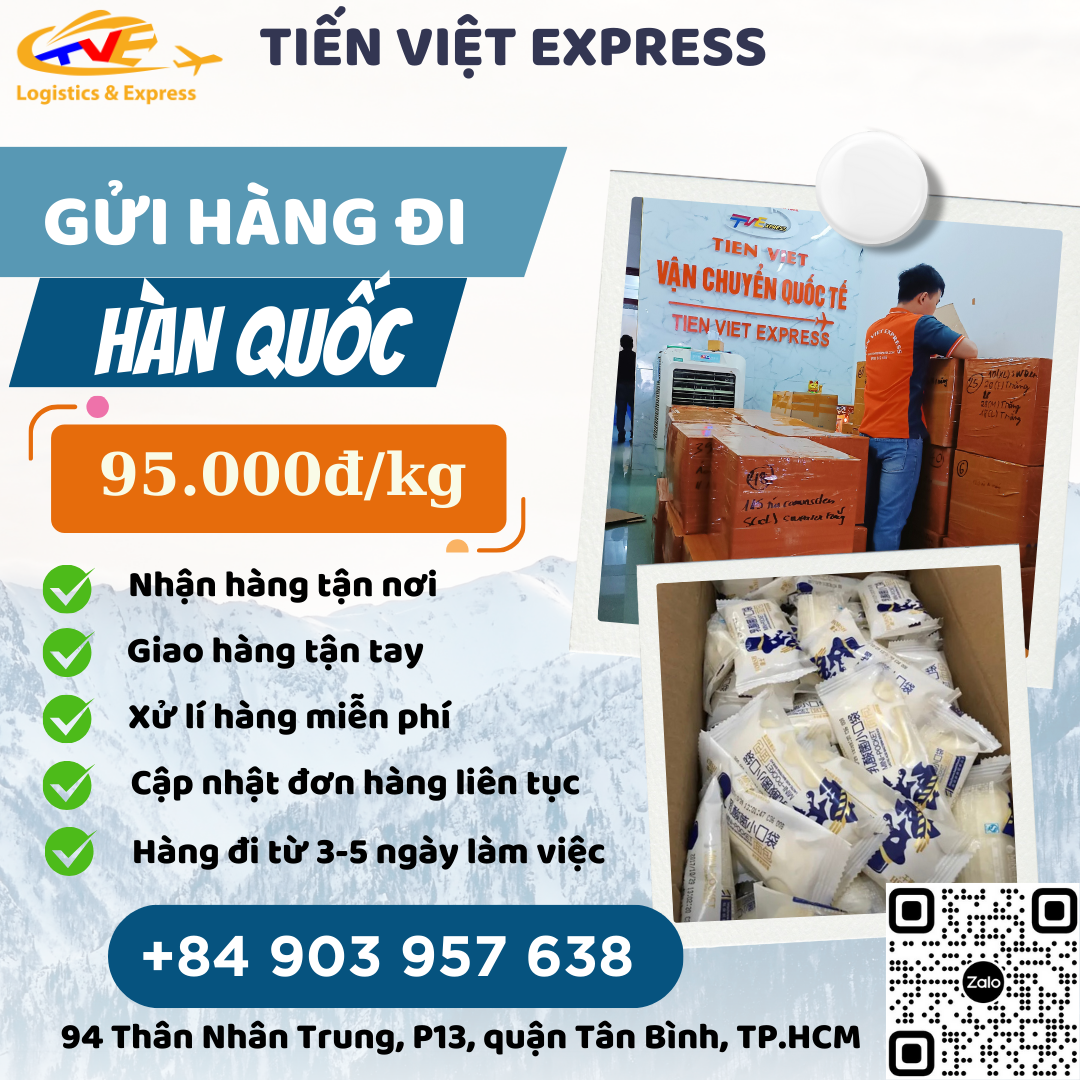 Gửi hàng đi Hàn Quốc - Tiến Việt Express
